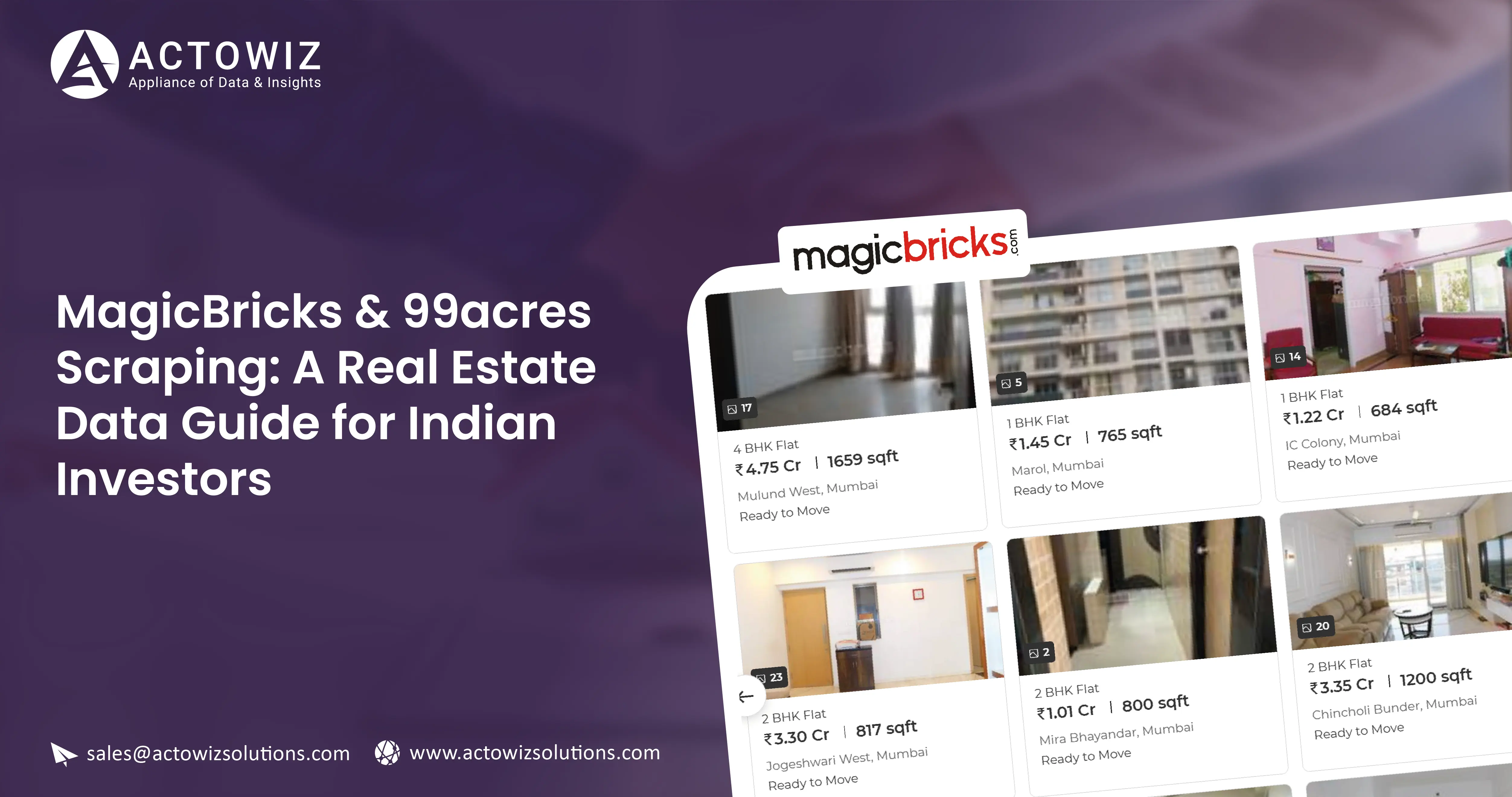 MagicBricks & 99acres Scraping: A Real Estate Data Guide for Indian Investors